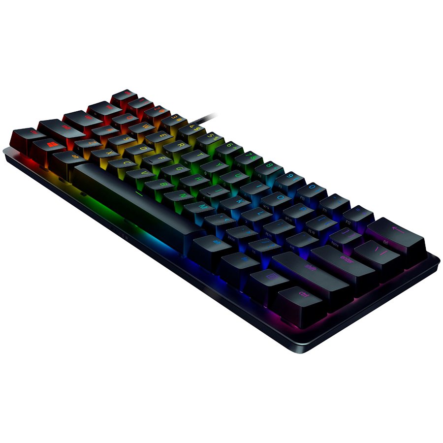RAZER Klawiatura Gamingowa Przewodowa Huntsman Mini (Red Switch), Czarna, układ US-3