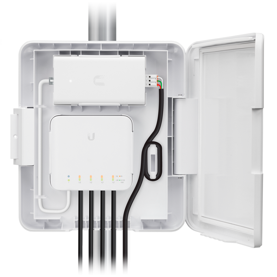 UBIQUITI UniFi Flex, obudowa zewnętrzna na switch