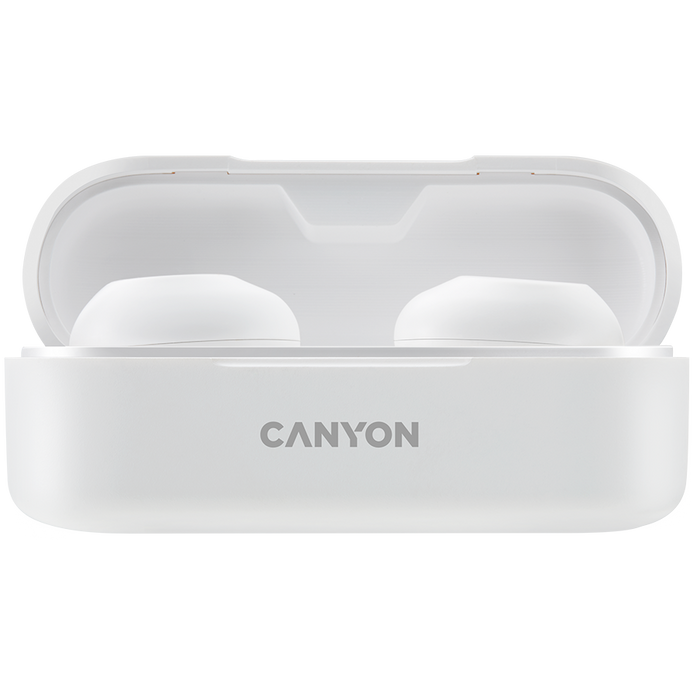 CANYON Słuchawki dokanałowe TWS-1 Białe