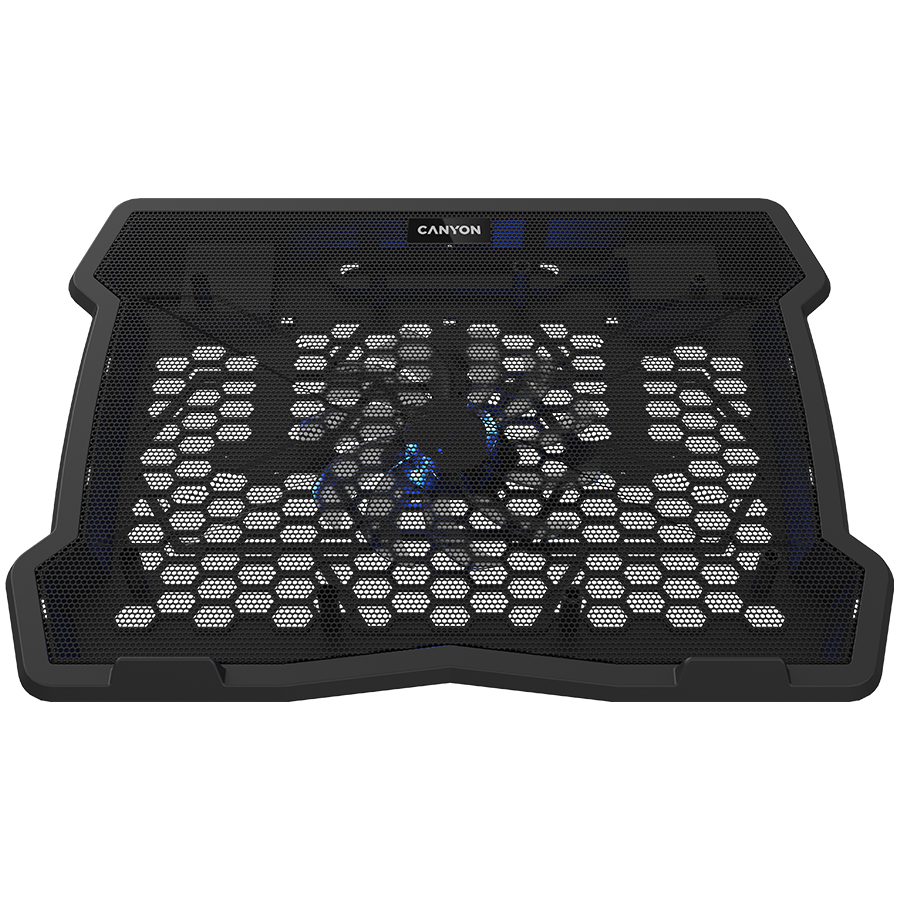CANYON Podstawka chłodząca NS02 Wentylator 2USB LED Czarna