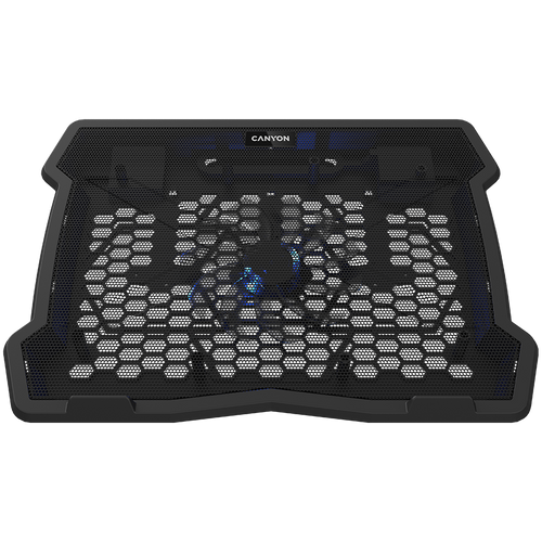 CANYON Podstawka chłodząca NS02 Wentylator 2USB LED Czarna