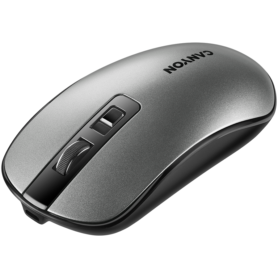 CANYON Mysz bezprzewodowa MW-18 Akumulator Ciemnoszara