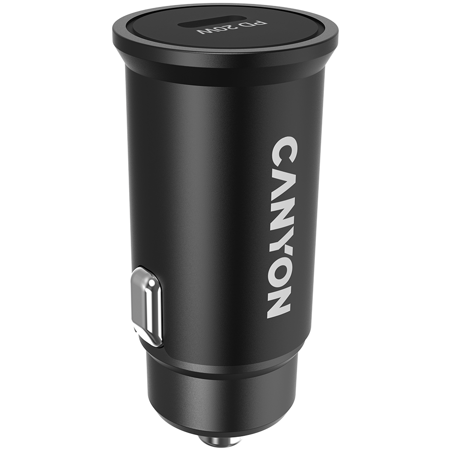 CANYON Ładowarka samochodowa C-20 PD 20W USB-C Czarna