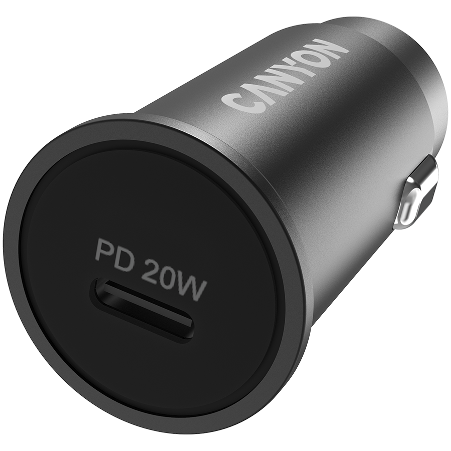 CANYON Ładowarka samochodowa C-20 PD 20W USB-C Czarna