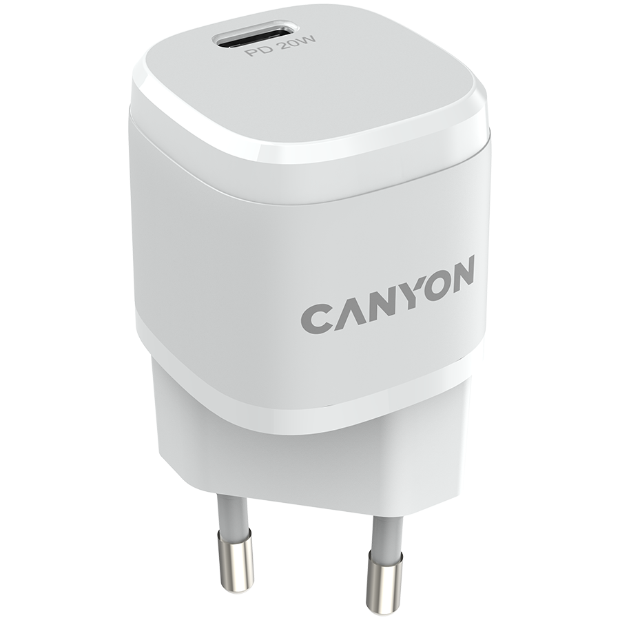 CANYON Ładowarka sieciowa H-20-05 PD 20W USB-C Biała-2