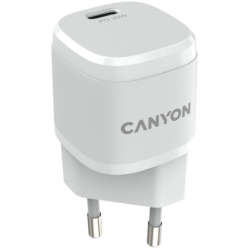 CANYON Ładowarka sieciowa H-20-05 PD 20W USB-C Biała-6