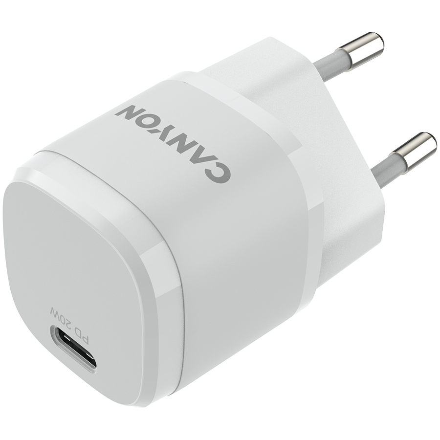 CANYON Ładowarka sieciowa H-20-05 PD 20W USB-C Biała-3