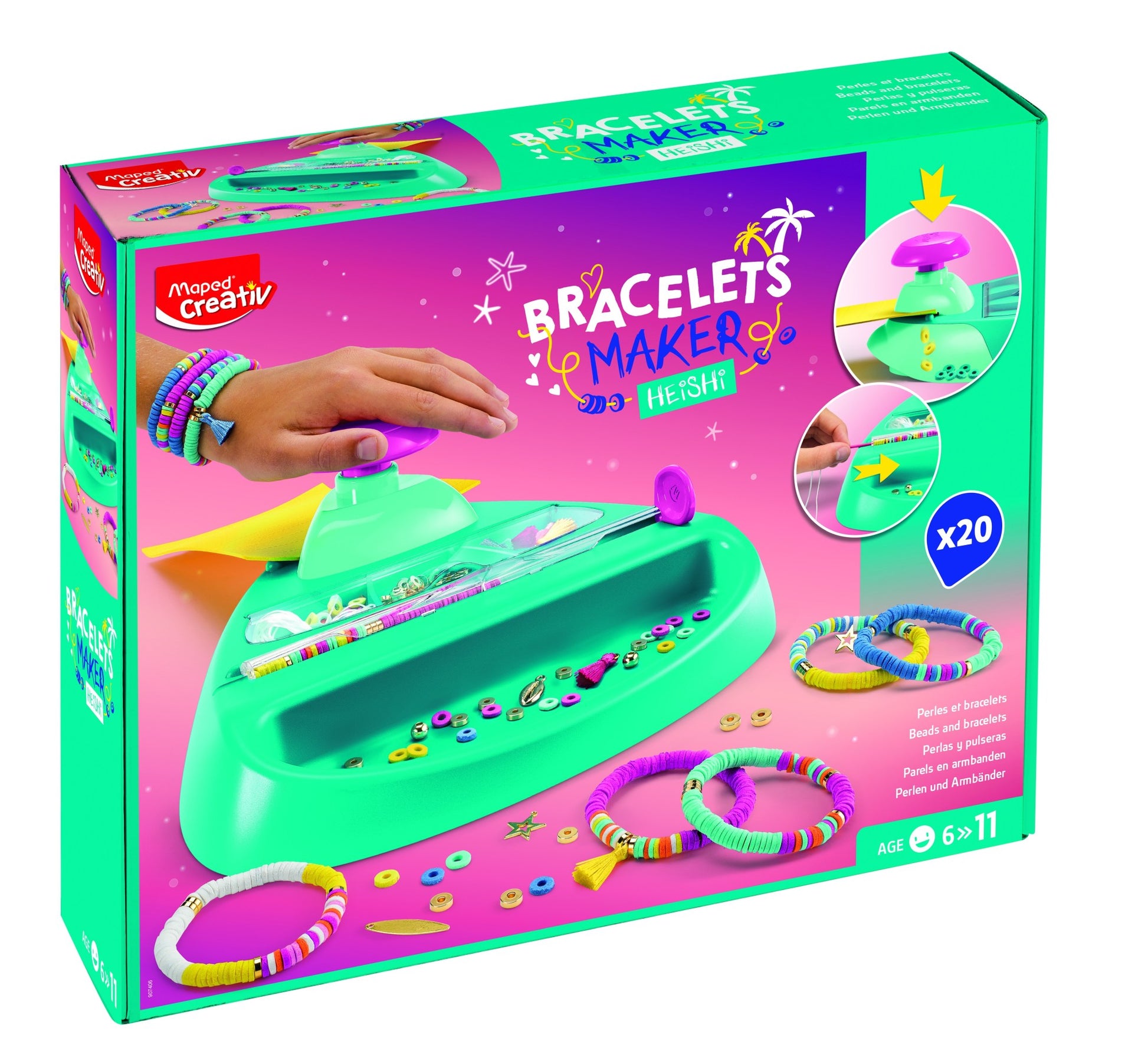 Creativ fabryka bransoletek, z maszynką do robienia koralików-6