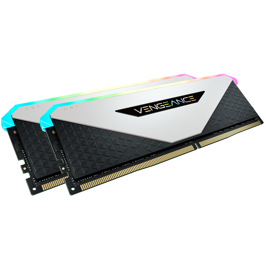 CORSAIR DDR4, 3200MHz 16GB 2x8GB Dimm, 16-20-20-38, XMP 2.0, Vengeance RGB RT, RGB LED, Black PCB, 1.35V, for AMD Ryzen-1