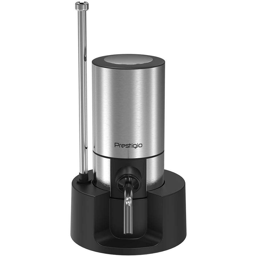 PRESTIGIO Aerator do wina, zestaw, Srebrny