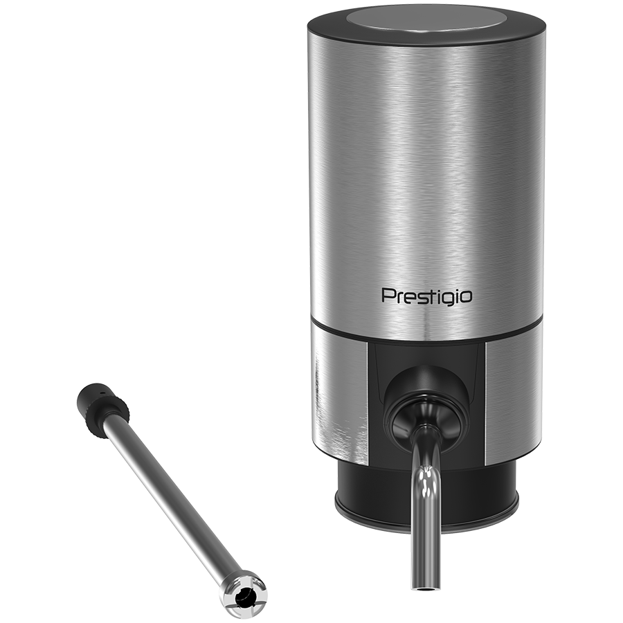 PRESTIGIO Aerator do wina, zestaw, Srebrny