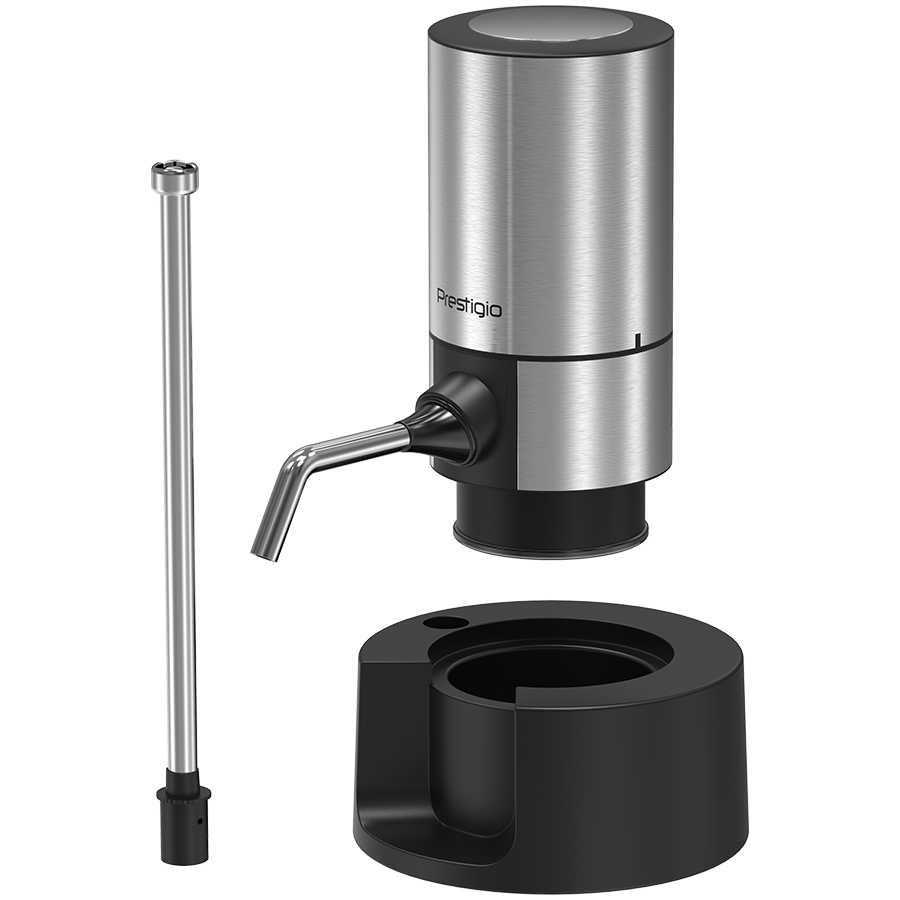 PRESTIGIO Aerator do wina, zestaw, Srebrny