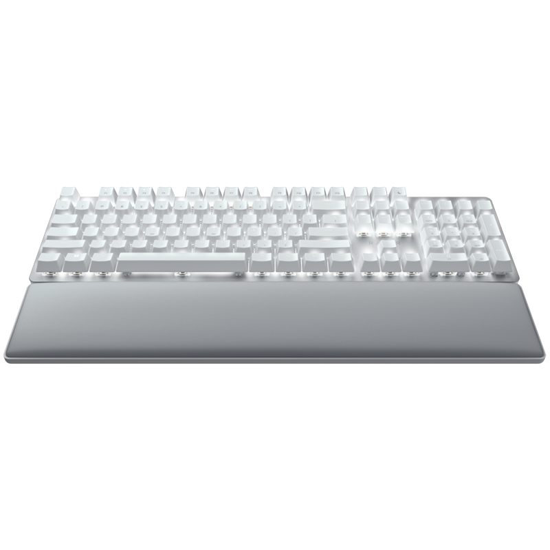 Razer Pro Type Ultra - US Layout, Wireless Mechanical Keyboard for Productivity, Razer Yellow Mechanical Switch, Bluetooth and Razer HyperSpeed (2.4GHz), Backlit keys (white LED), USB-C, Plush leatherette wrist rest, Soft-touch coating