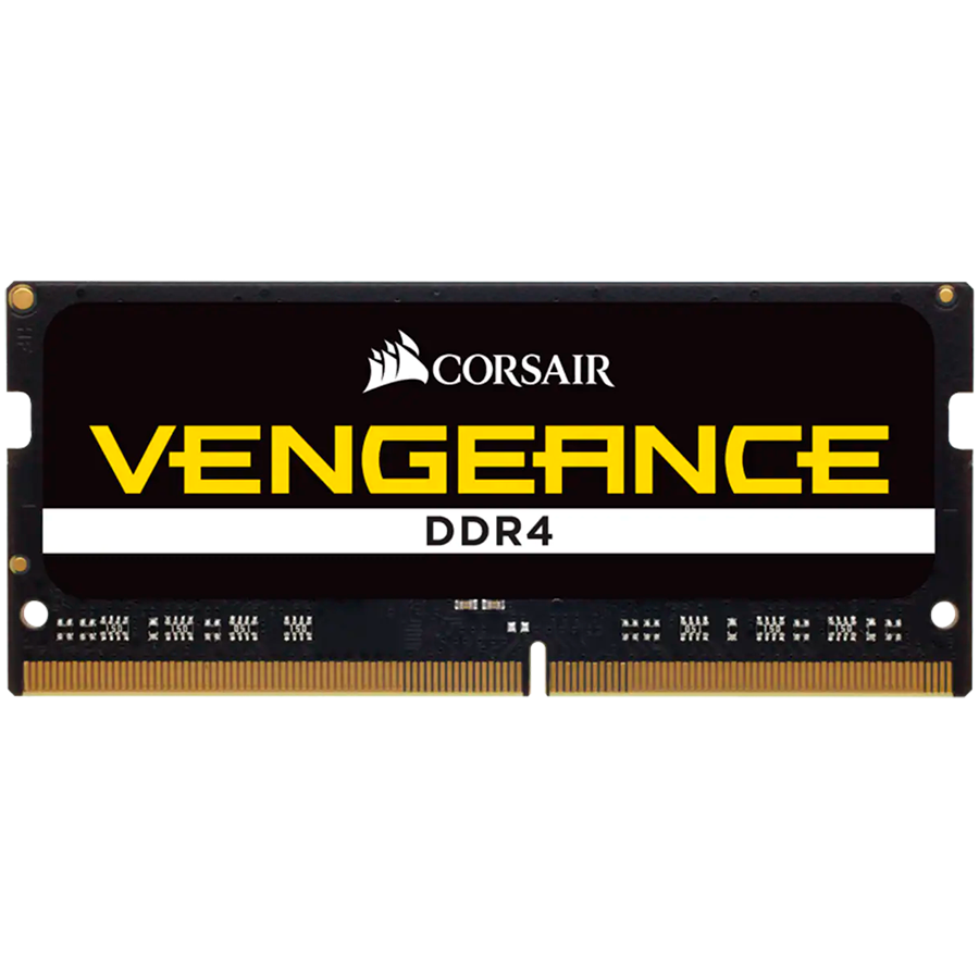 CORSAIR DDR4, 3200MHz 16GB 1x16GB SODIMM, Unbuffered, 22-22-22-53, Black