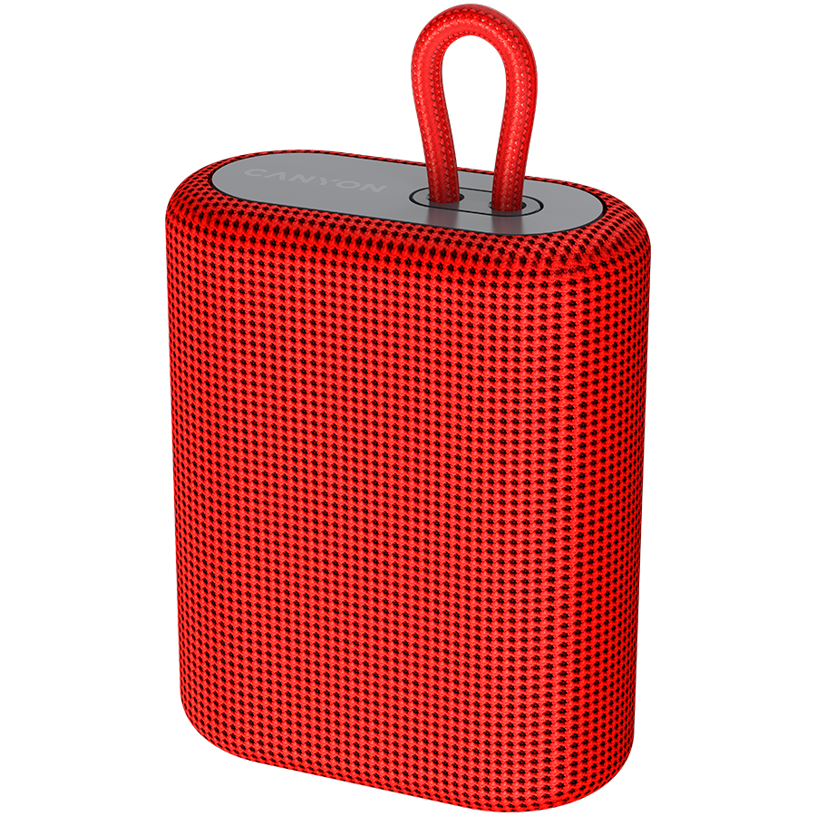 CANYON Głośnik Bluetooth BSP-4 5W Radio FM Czerwony