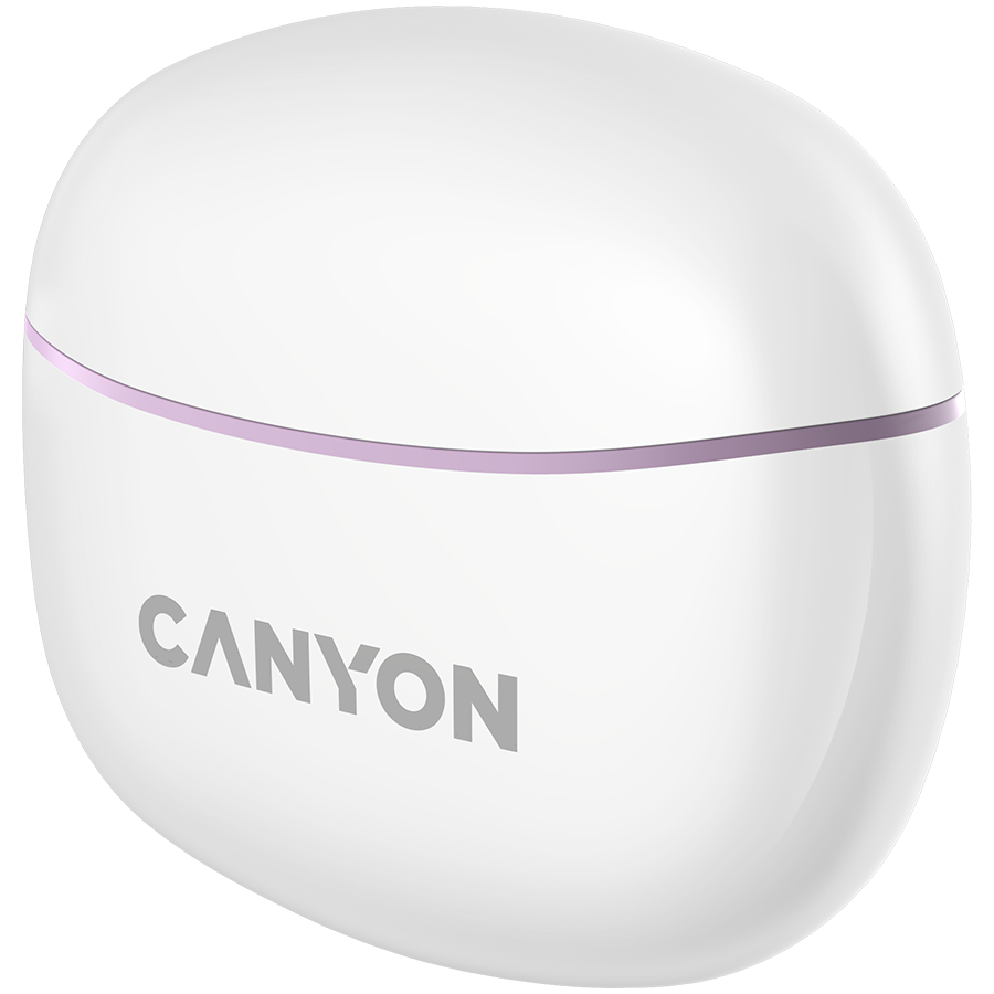 CANYON Słuchawki dokanałowe TWS-5 Etui Fioletowe