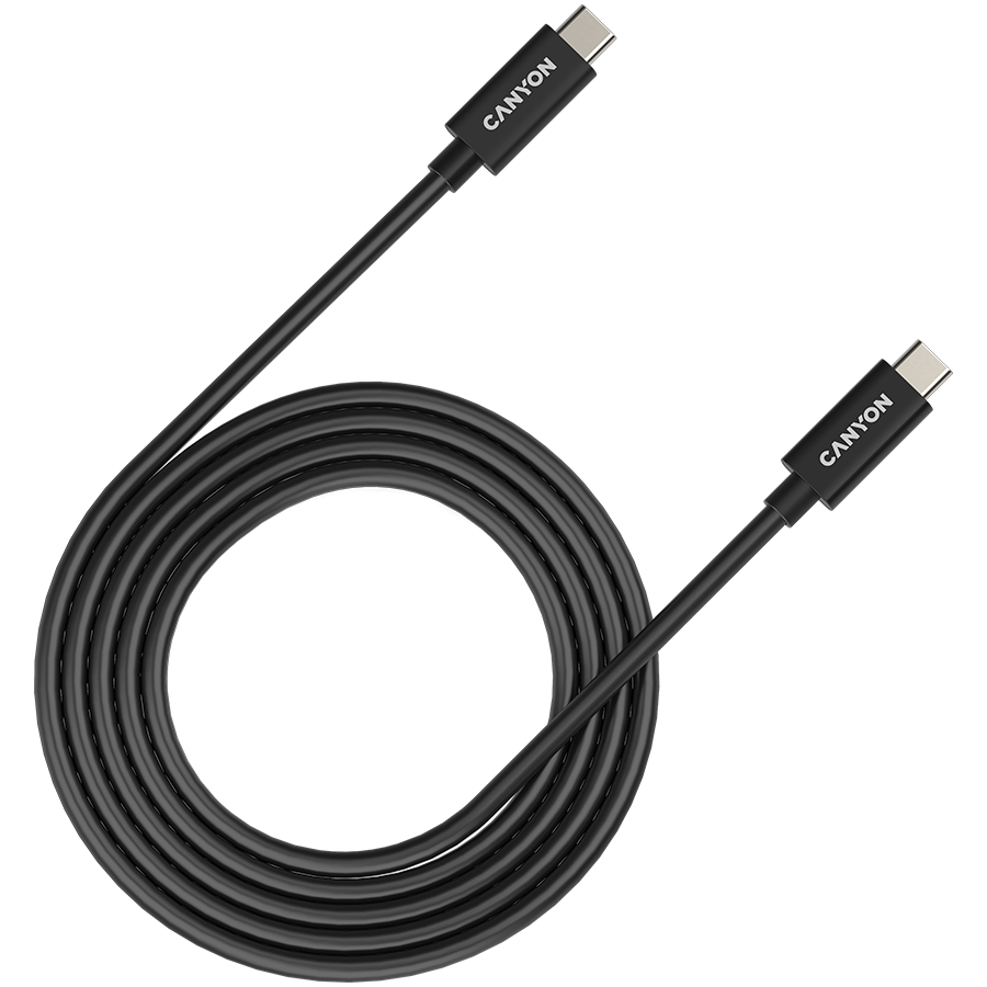CANYON Kabel UC-42 USB-C to USB-C 240W 20Gbps 4k 2m Czarny