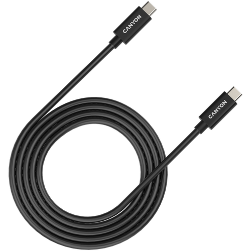 CANYON Kabel UC-42 USB-C to USB-C 240W 20Gbps 4k 2m Czarny