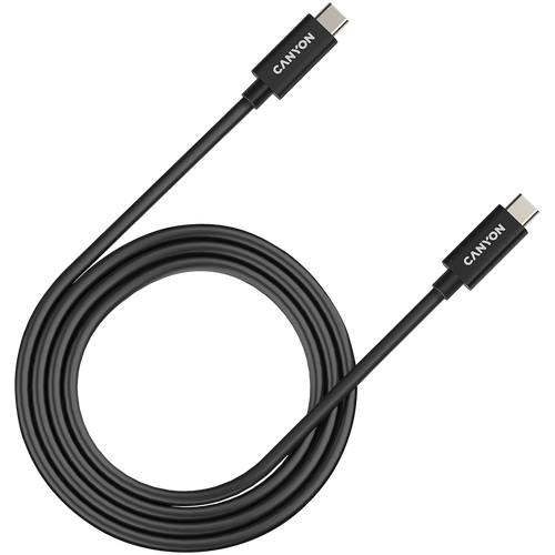 CANYON Kabel UC-44 USB-C do USB-C 240W 40Gbps 4k 1m Czarny