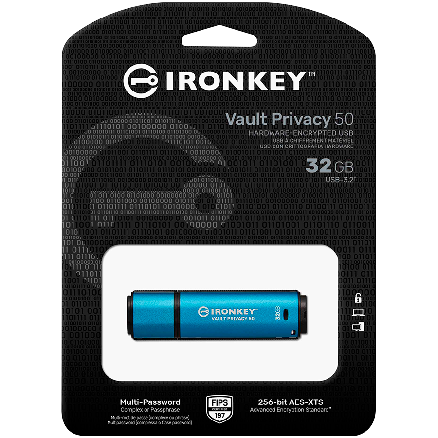KINGSTON IronKey 32GB  USB 3.2 Gen 1 Vault Privacy 50 Series-3