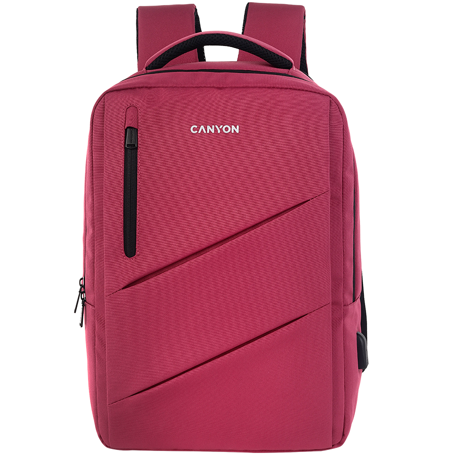 CANYON Plecak na laptopa BPE-5 Miejski USB 15.6'' Różowy
