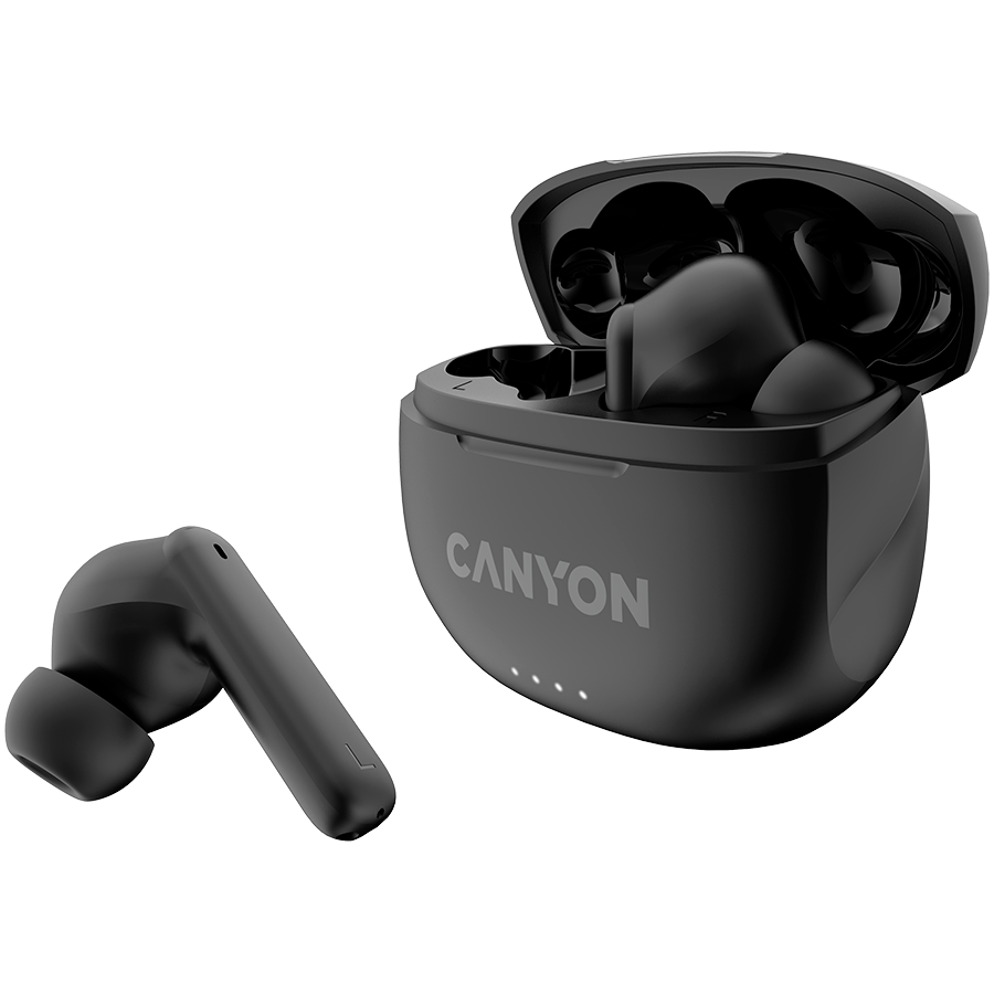 CANYON Słuchawki dokanałowe TWS-8 ENC Czarne