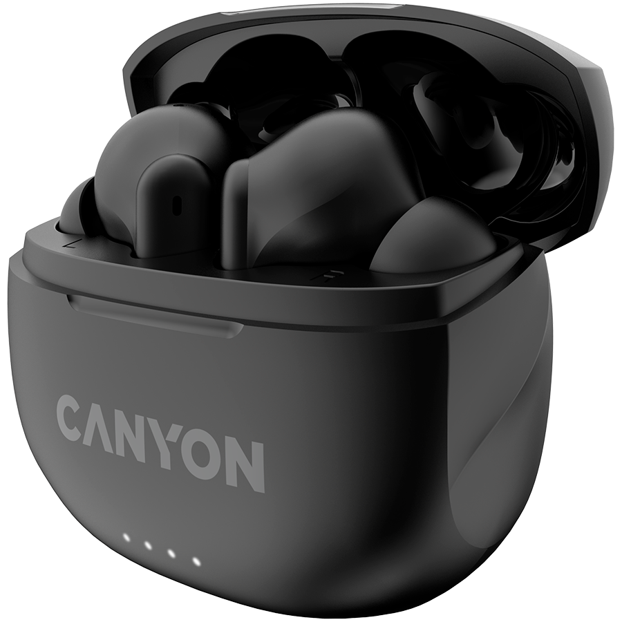 CANYON Słuchawki dokanałowe TWS-8 ENC Czarne