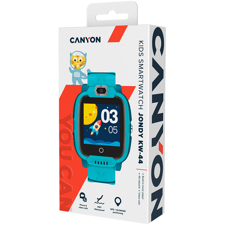 CANYON Smartwatch Jondy KW-44 4G Kamera GPS Muzyka Zielony