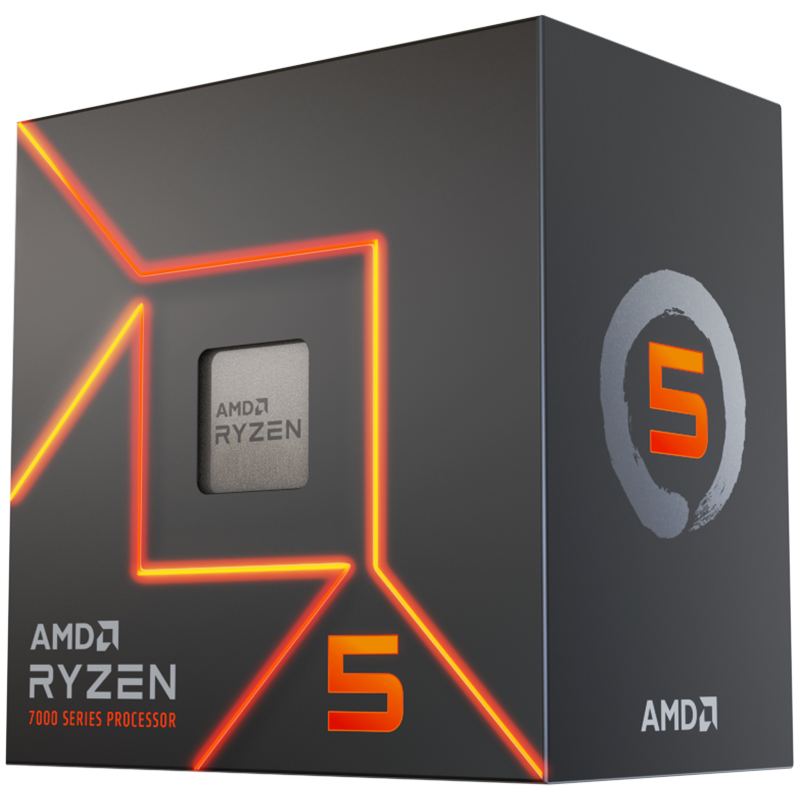 AMD Ryzen 5 7600 (3.80 GHz, 38 MB, 65W, AM5) BOX, with Radeon Graphics