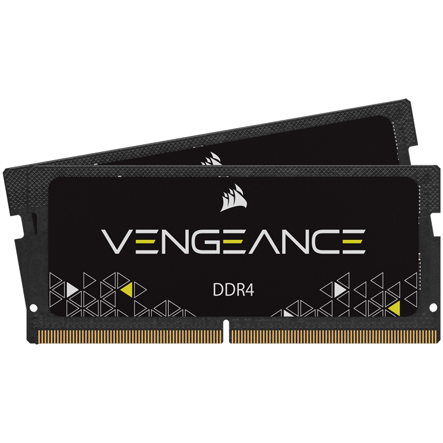 CORSAIR DDR4, 3200MHz 32GB 2x16GB SODIMM, 22-22-22-53, VENGEANCE SODIMM,  Black PCB, 1.2V-1