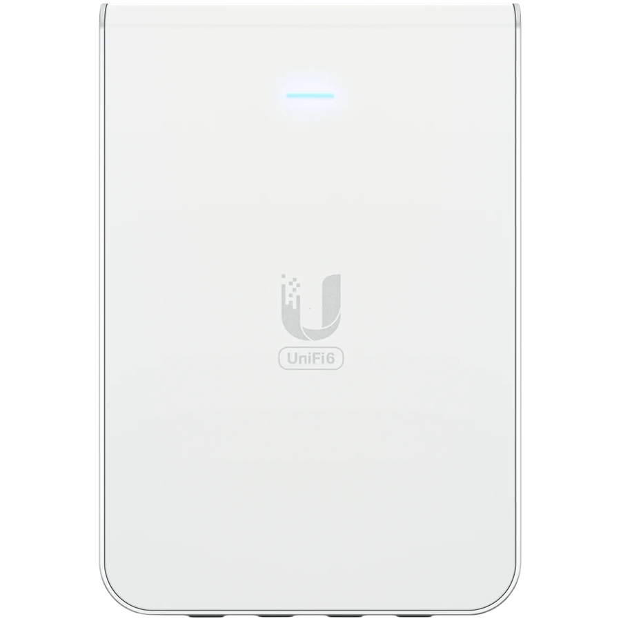 UBIQUITI UniFi U6 Access Point, In-Wall, Wi-Fi 6 AX5400 5x GE