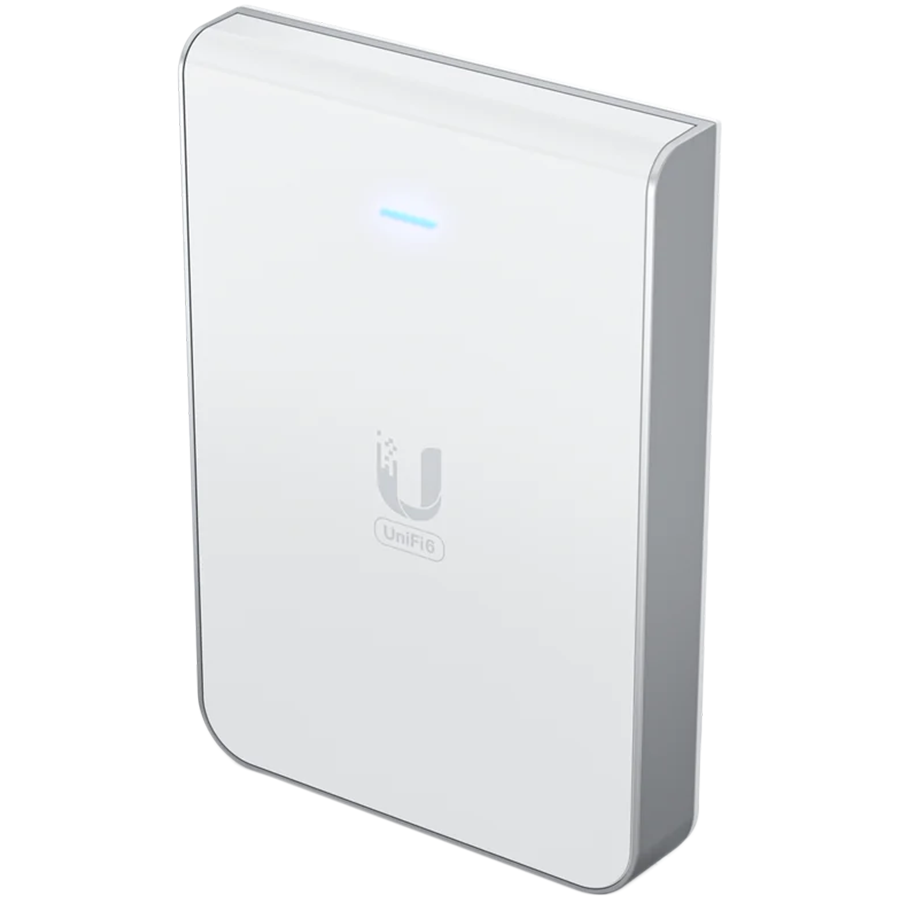 UBIQUITI UniFi U6 Access Point, In-Wall, Wi-Fi 6 AX5400 5x GE