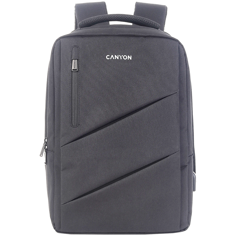 CANYON Plecak na laptopa BPE-5 Miejski USB 15.6'' Szary