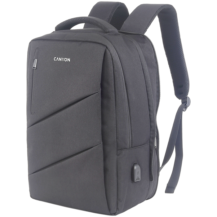 CANYON Plecak na laptopa BPE-5 Miejski USB 15.6'' Szary