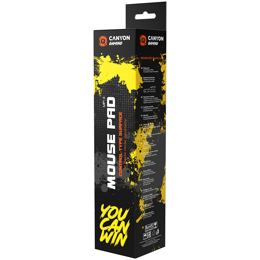 CANYON Podkładka pod mysz MP-3 350x250mm Czarna