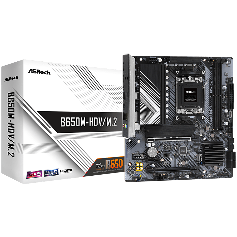 ASROCK B650M-HDV/M.2 mATX AM5 DDR5-1
