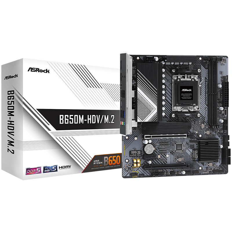 ASROCK B650M-HDV/M.2 mATX AM5 DDR5-1