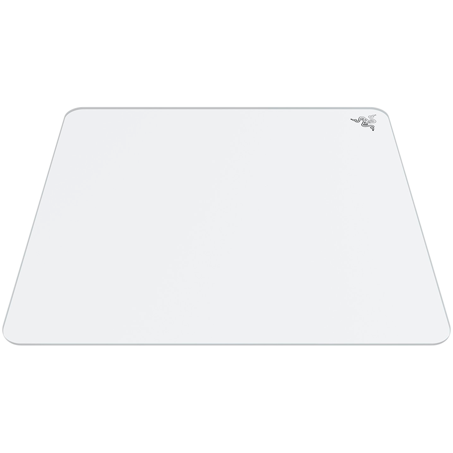 Razer Atlas - White, Glass gaming mousepad, Length: 450 mm, Width: 400 mm, Thick: 5 mm, Tempered glass, Anti-slip rubber base