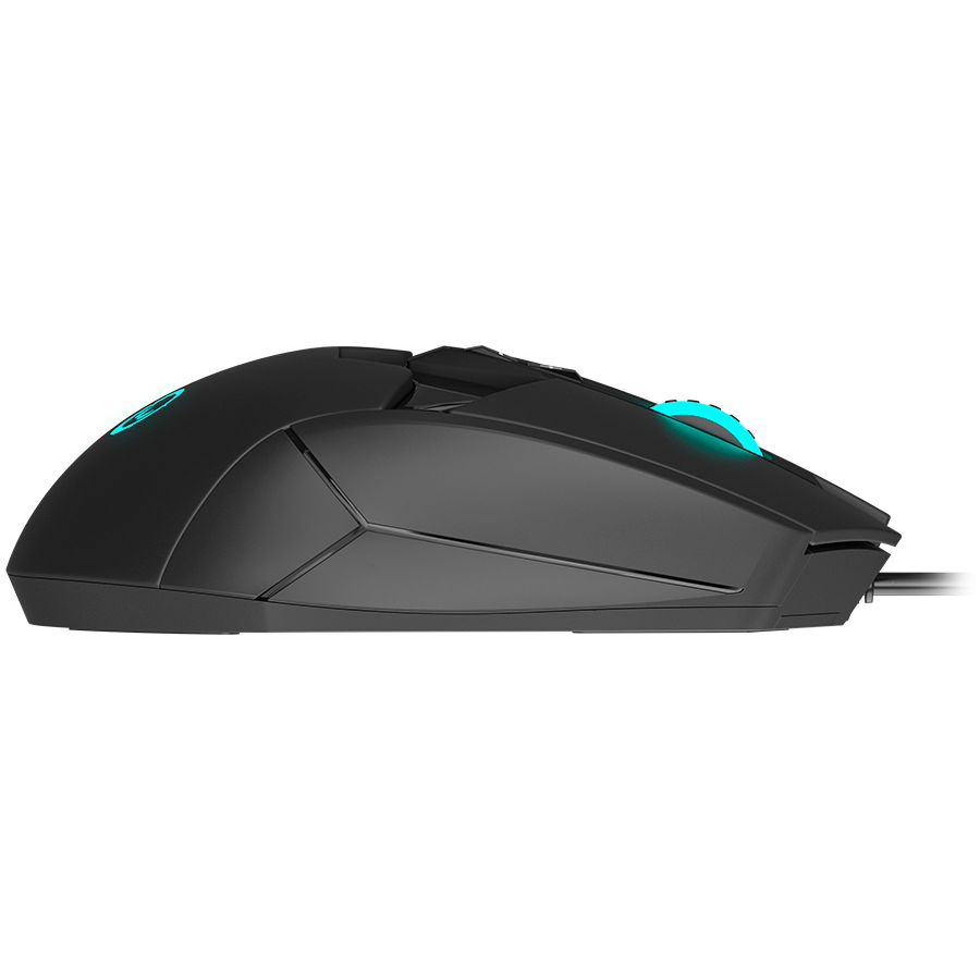 LORGAR Mysz Gamingowa Stricter 579, USB, LED, RGB, Czarna
