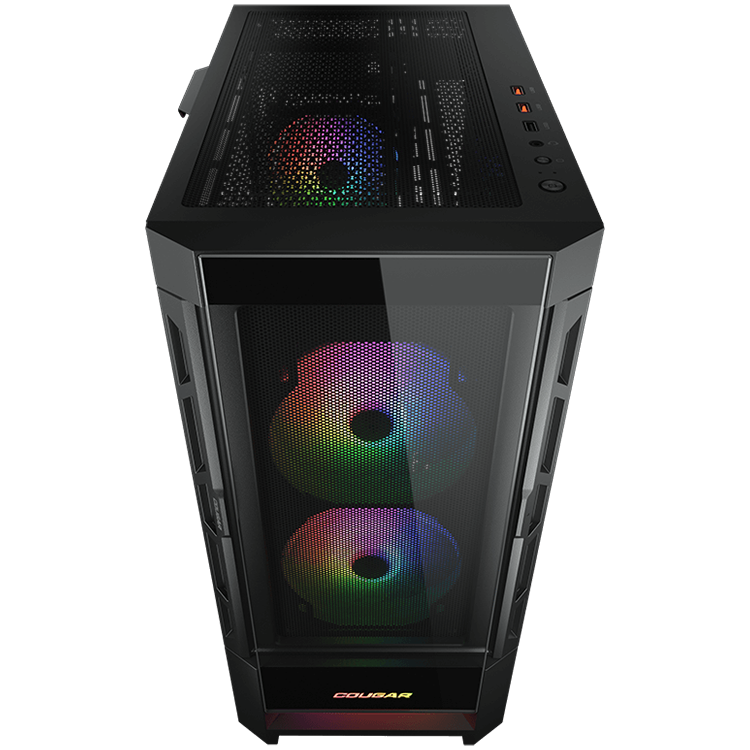 COUGAR Obudowa Duoface RGB, Midi Tower, Czarna