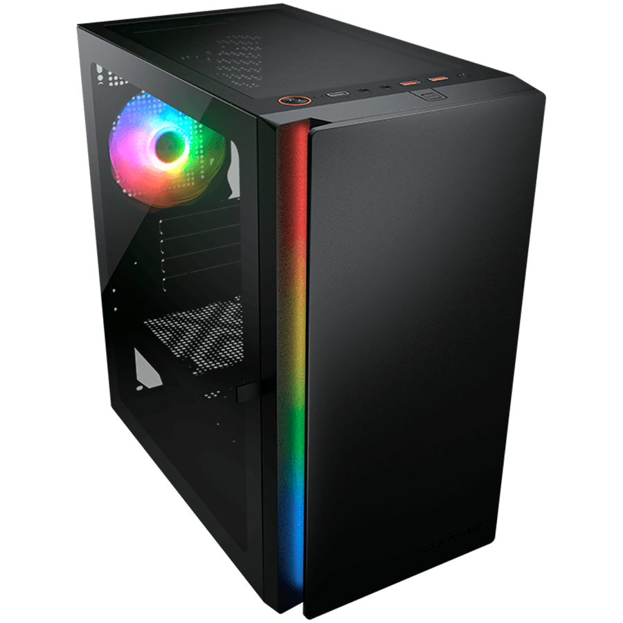 COUGAR Obudowa Purity RGB, Mini Tower, 1 x ARGB, Czarna