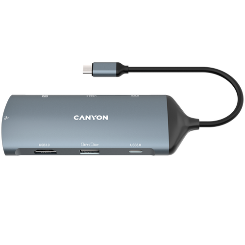 CANYON HUB DS-15 8 w 1  4k USB-C Szary