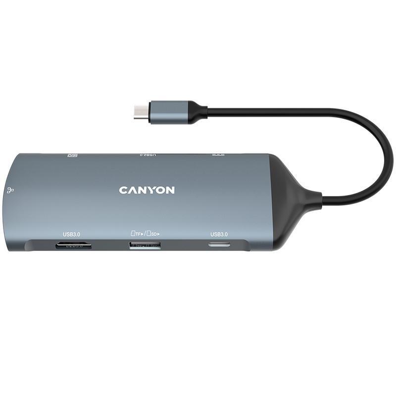 CANYON HUB DS-15 8 w 1  4k USB-C Szary-1