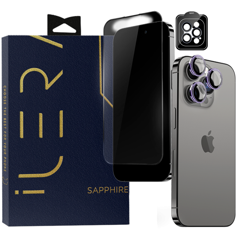 iLera Sapphire Ultra + Glass Szkło ochronne do iPhone iPhone 15 Pro
