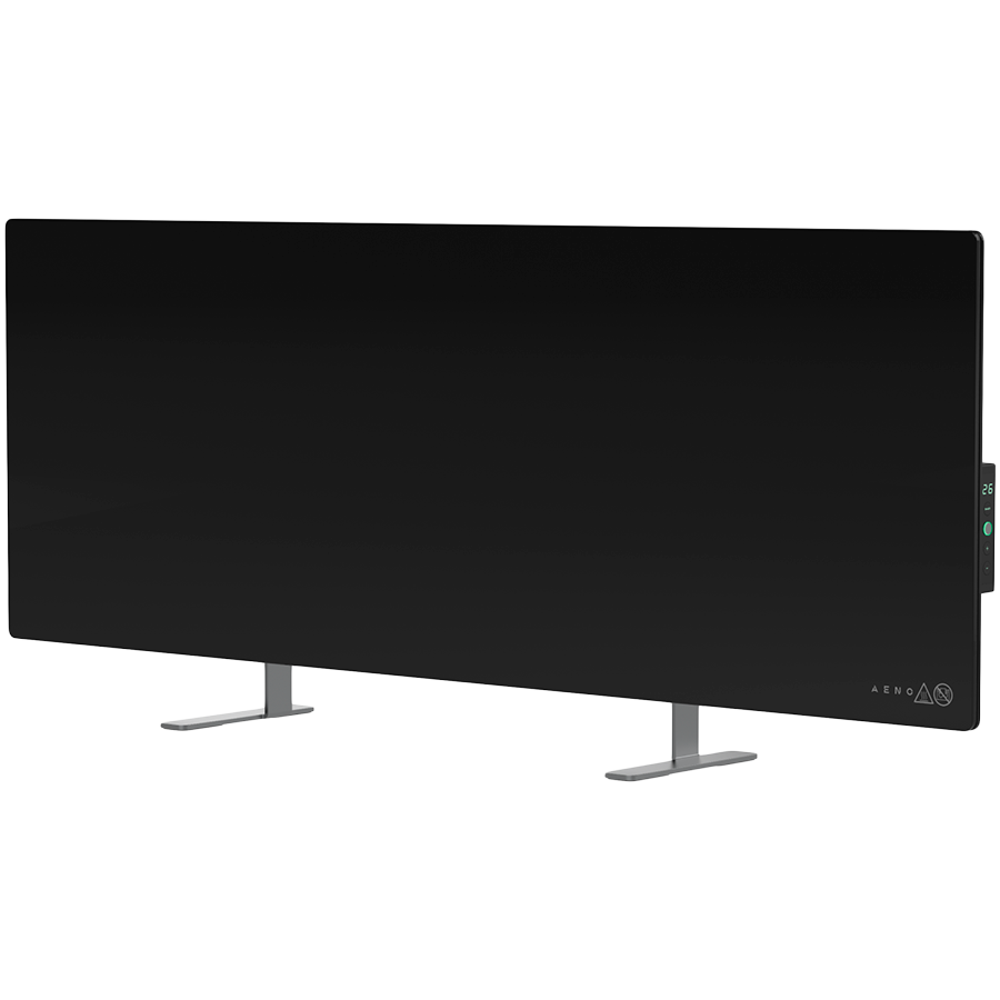 AENO GH4S Grzejnik szklany 700W Podczerwień i Konwekcja App + Panel Czarny