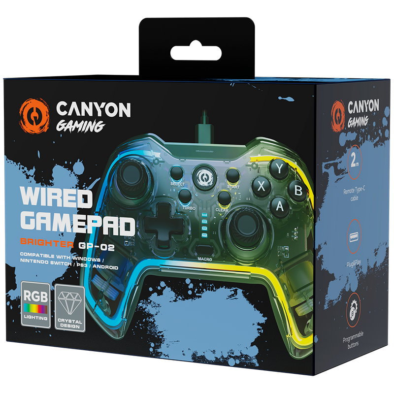 CANYON Kontroler bezprzewodowy Brighter GP-02 Transparent-5
