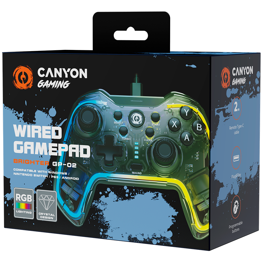 CANYON Kontroler bezprzewodowy Brighter GP-02 Transparent-10