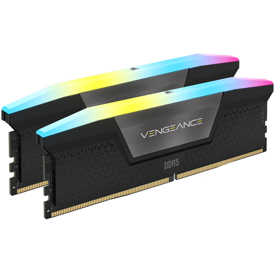 CORSAIR VENGEANCE RGB DDR5 32GB (2 x 16GB) DDR5 6400 CL36-48-48-104 1.35V Intel XMP - BLACK-1