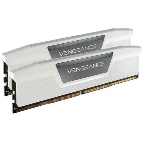 CORSAIR DDR5, 6000MHz 32GB 2x16GB DIMM, 40-40-40-77, XMP 2.0, Vengeance DDR5, Aluminium Heatspreader, 1.25V, for Intel 600 Series, Intel 700 Series, white