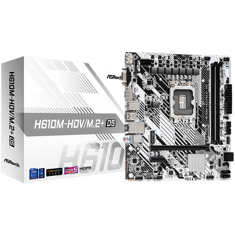 ASROCK H610M-HDV/M.2+ D5 mATX LGA1700 DDR5-1